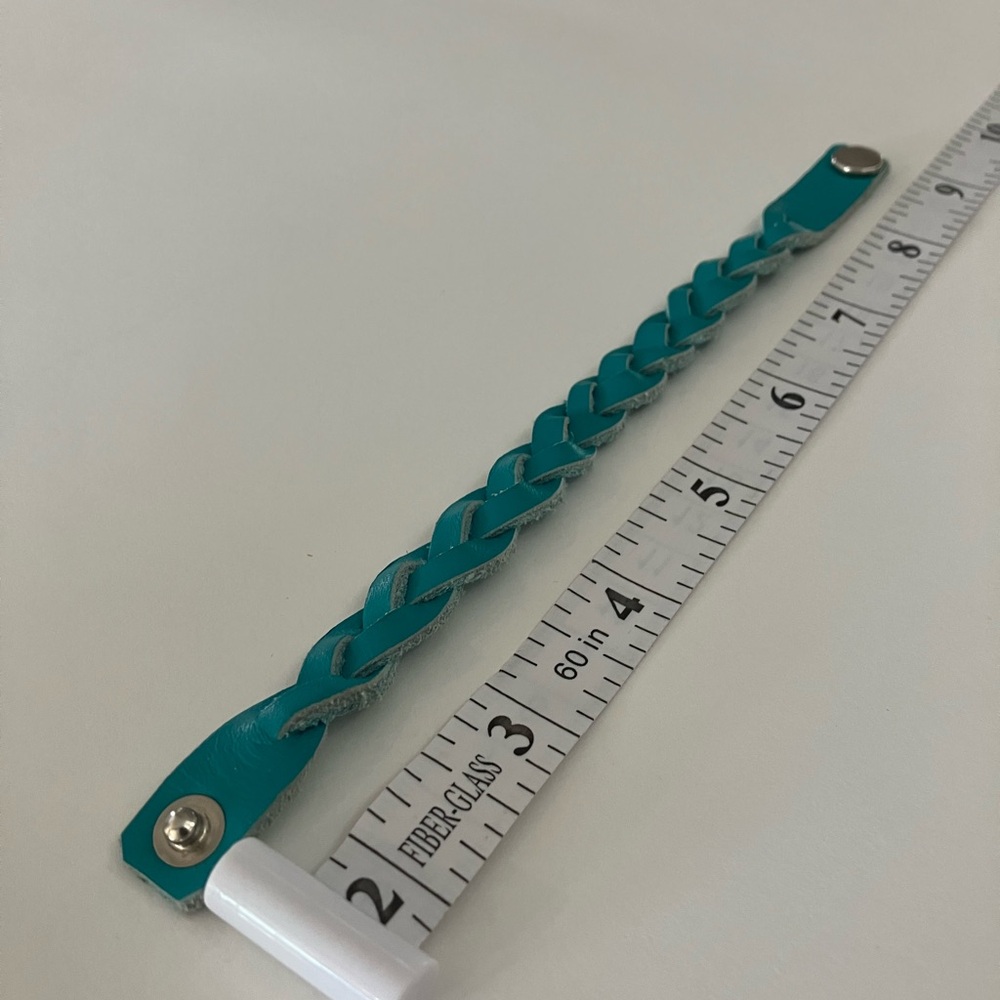Braided Teal Bracelet